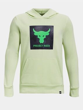 Under Armour Project Rock Lime Green Youth size Medium Hoodie